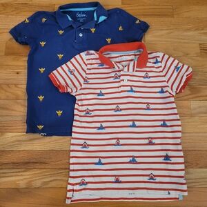 Boden Kids Polo Shirts, 2pc | 9-10Y